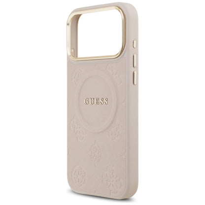 Capa MagSafe para Apple iPhone 17 Pro Max, Guess, Peony Hot Stamp, Rosa