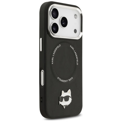 Capa MagSafe para Apple iPhone 17 Pro Max, Karl Lagerfeld, Choupette Pin, Preta