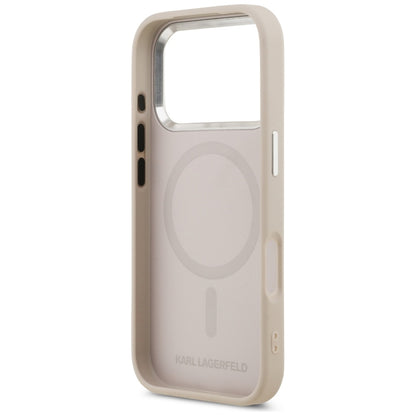 Capa MagSafe para Apple iPhone 17 Pro Max, Karl Lagerfeld, Choupette Pin, Rosa