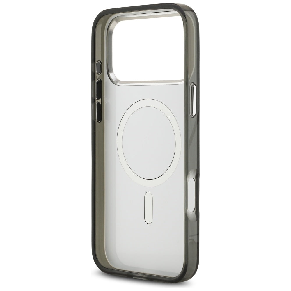 Capa MagSafe para Apple iPhone 17 Pro Max, Karl Lagerfeld, IML Aquarelle Logo Karl & Choupette, Preta