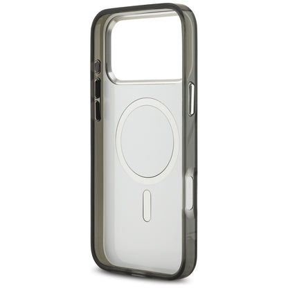 Capa MagSafe para Apple iPhone 17 Pro Max, Karl Lagerfeld, IML Aquarelle Logo Karl & Choupette, Preta