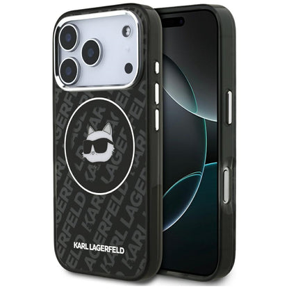 Capa MagSafe para Apple iPhone 17 Pro Max, Karl Lagerfeld, IML Choupette's Head, Preta