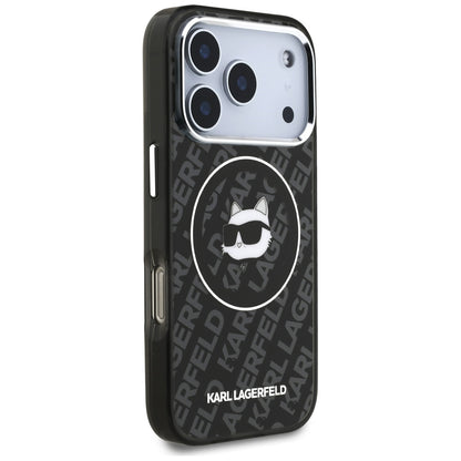 Capa MagSafe para Apple iPhone 17 Pro Max, Karl Lagerfeld, IML Choupette's Head, Preta