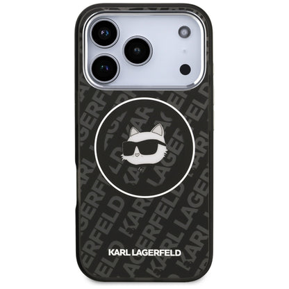 Capa MagSafe para Apple iPhone 17 Pro Max, Karl Lagerfeld, IML Choupette's Head, Preta