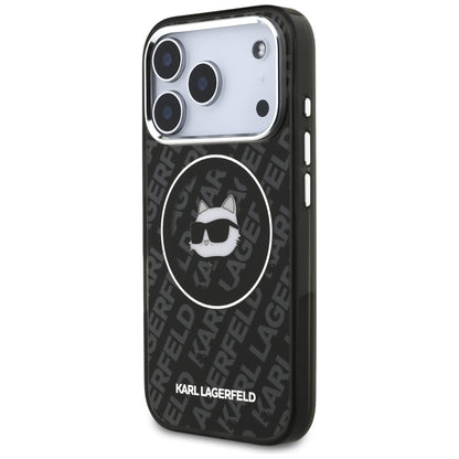 Capa MagSafe para Apple iPhone 17 Pro Max, Karl Lagerfeld, IML Choupette's Head, Preta