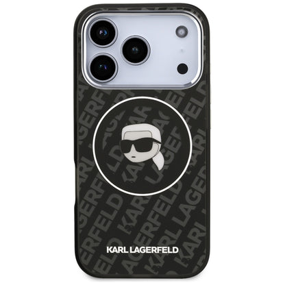 Capa MagSafe para Apple iPhone 17 Pro Max, Karl Lagerfeld, IML Karl`s Head, Preta.
