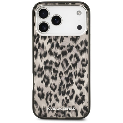 MagSafe Case for Apple iPhone 17 Pro Max, Karl Lagerfeld, IML Leopard Pattern, Brown
