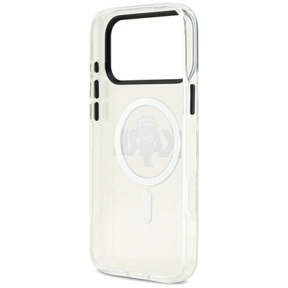 Capa MagSafe para Apple iPhone 17 Pro Max, Karl Lagerfeld, IML Sketch Logo Karl, Transparente