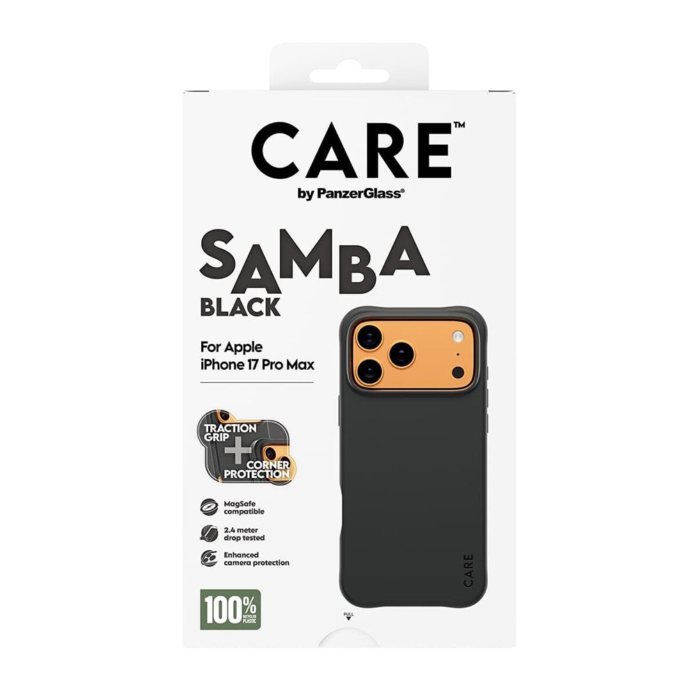 Capa MagSafe para Apple iPhone 17 Pro Max, PanzerGlass, Care Fashionable, Preta.