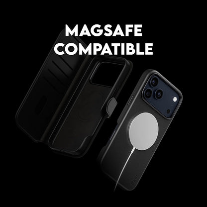 Capa MagSafe para Apple iPhone 17 Pro Max, PanzerGlass, Care Feature Tango Two-in-One, Preta