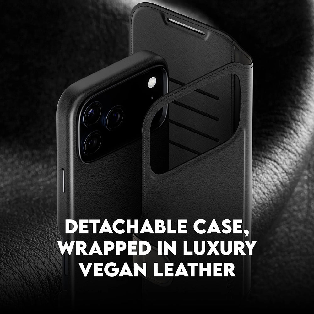 Capa MagSafe para Apple iPhone 17 Pro Max, PanzerGlass, Care Feature Tango Two-in-One, Preta