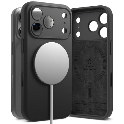 Capa MagSafe para Apple iPhone 17 Pro Max, Ringke, Silicone, Preta