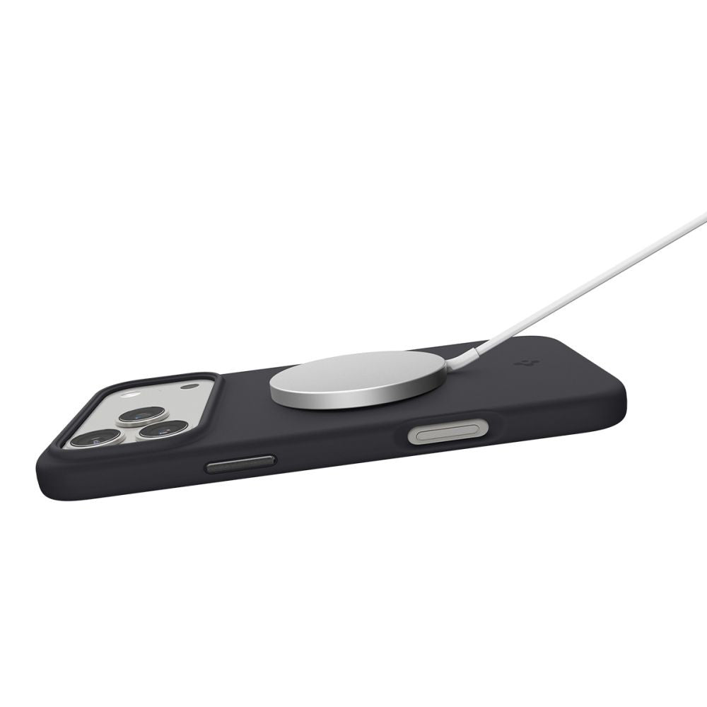 Capa MagSafe para Apple iPhone 17 Pro Max, Spigen, Silicone Fit, Preta