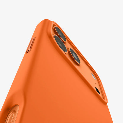 Capa MagSafe para Apple iPhone 17 Pro Max, Spigen, Silicone Fit, Laranja