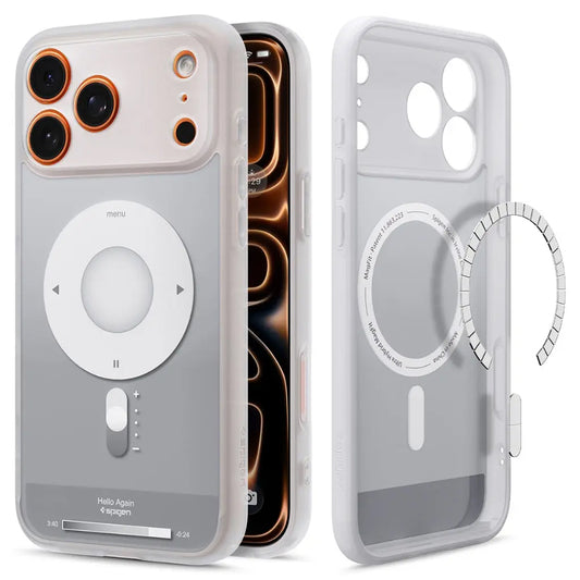 Capa MagSafe para Apple iPhone 17 Pro Max, Spigen, Ultra Hybrid Classic, Prateada
