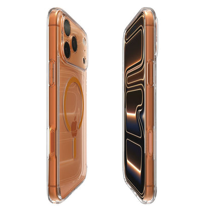 Capa MagSafe para Apple iPhone 17 Pro Max, Spigen, Ultra Hybrid, Transparente Laranja