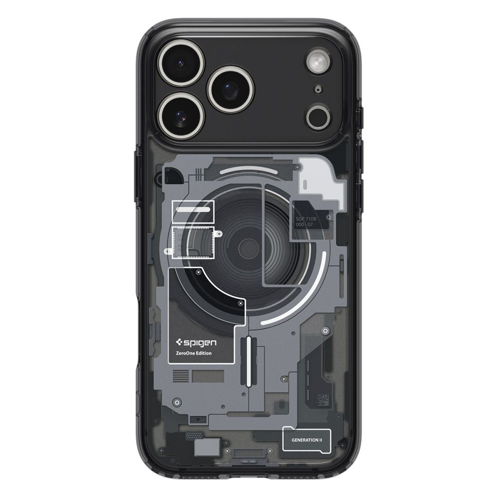 Capa MagSafe para Apple iPhone 17 Pro Max, Spigen, Ultra Hybrid Zero One, Preta