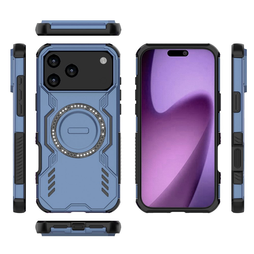 Capa MagSafe para Apple iPhone 17 Pro Max, Techsuit, ArmorMag, Azul