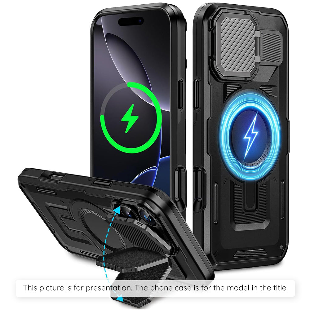 Capa MagSafe para Apple iPhone 17 Pro Max, Techsuit, CamVault, Preta