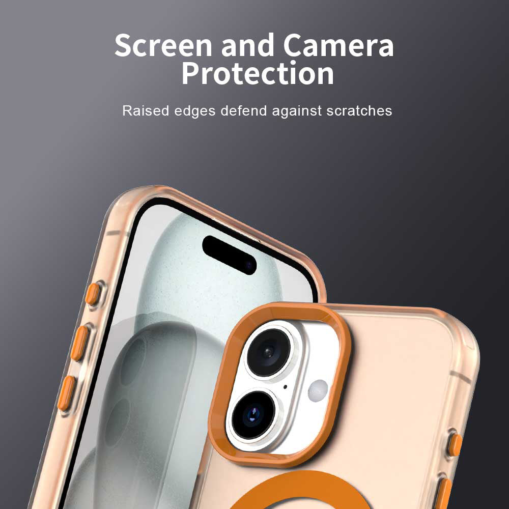 Capa MagSafe para Apple iPhone 17 Pro Max, Techsuit, CandyCase, Laranja