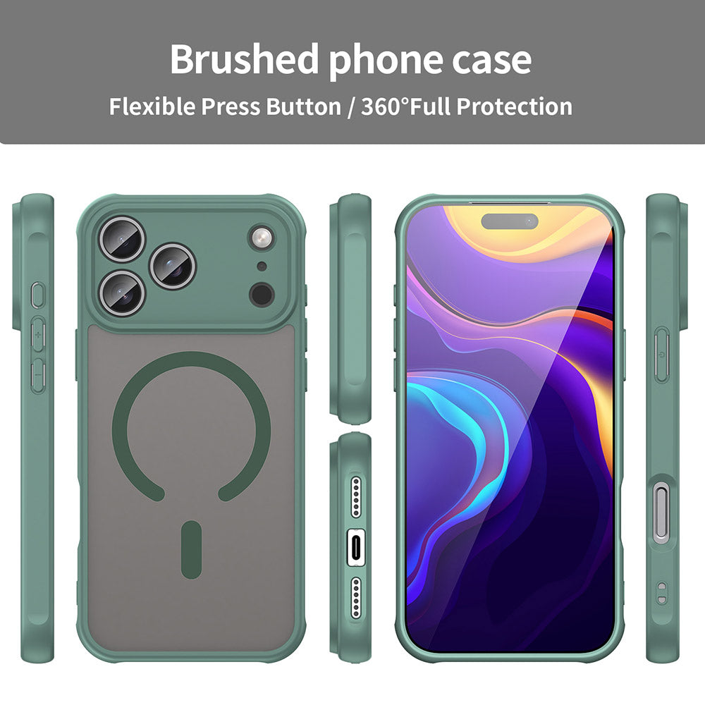 Capa MagSafe para Apple iPhone 17 Pro Max, Techsuit, HaloFrost II, Verde