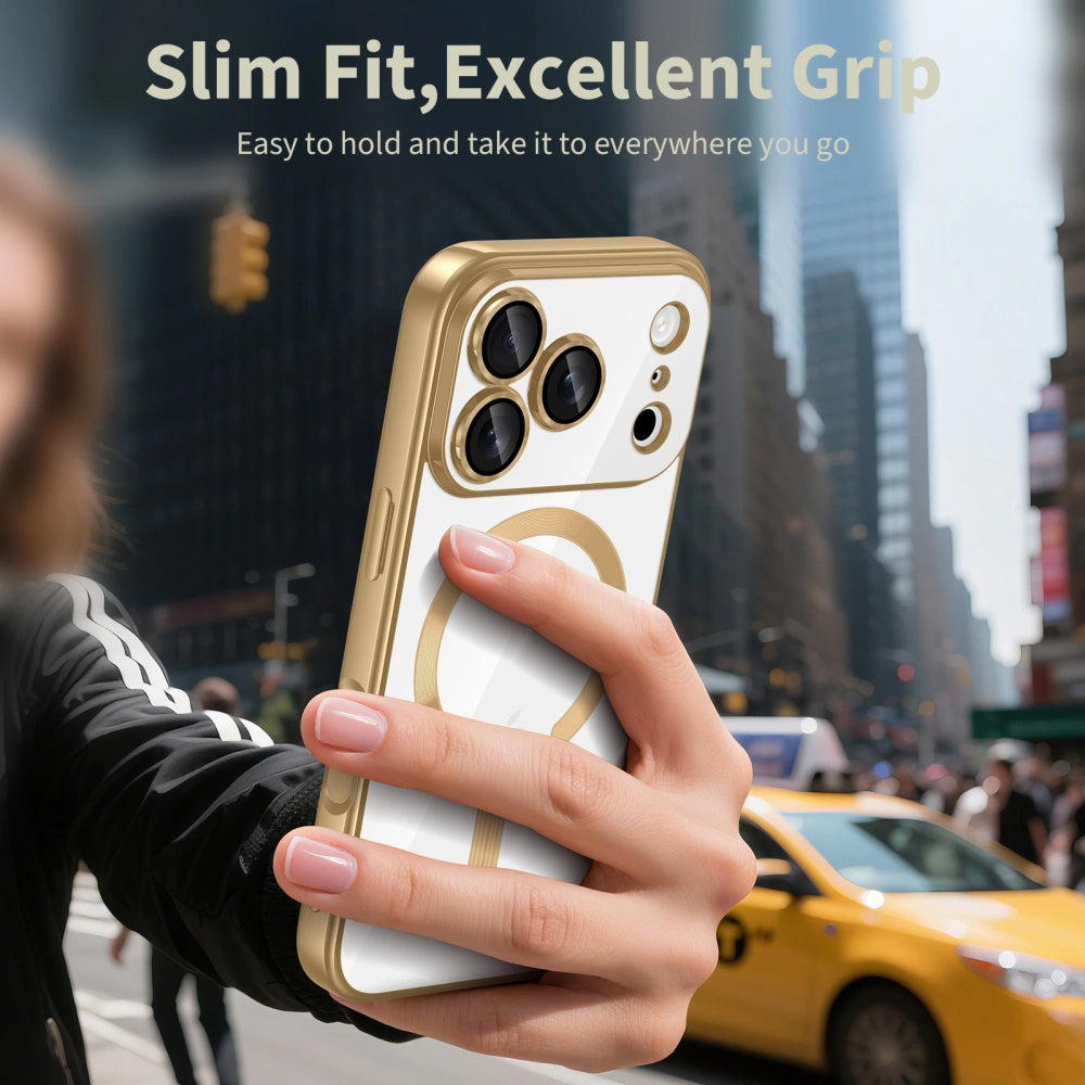 Capa MagSafe para Apple iPhone 17 Pro Max, Techsuit, Luxury Crystal, Azul