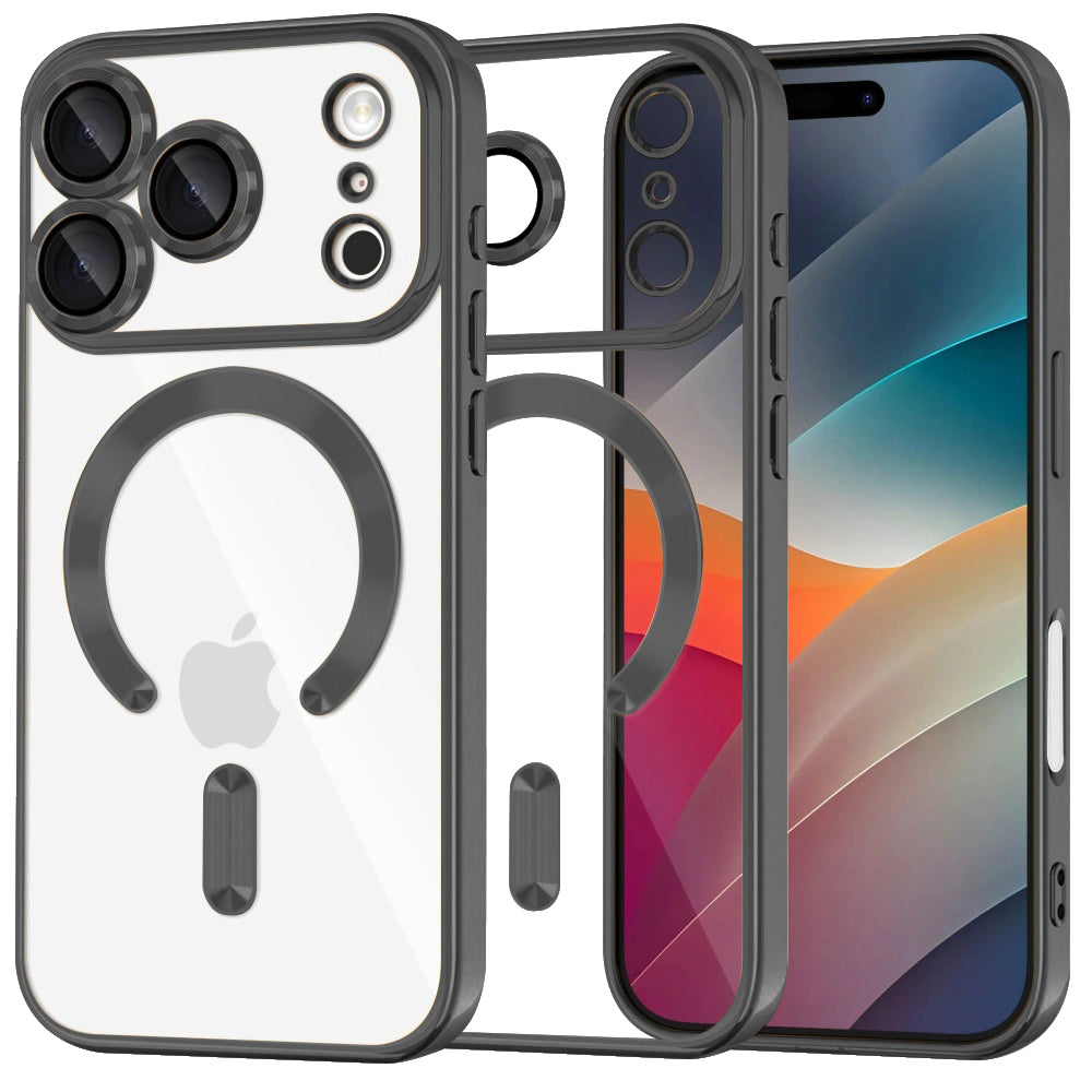 Capa MagSafe para Apple iPhone 17 Pro Max, Techsuit, Luxury Crystal, Preta