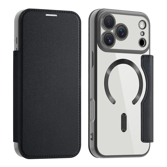 Capa MagSafe para Apple iPhone 17 Pro Max, Techsuit, SmartMag Book, Preta