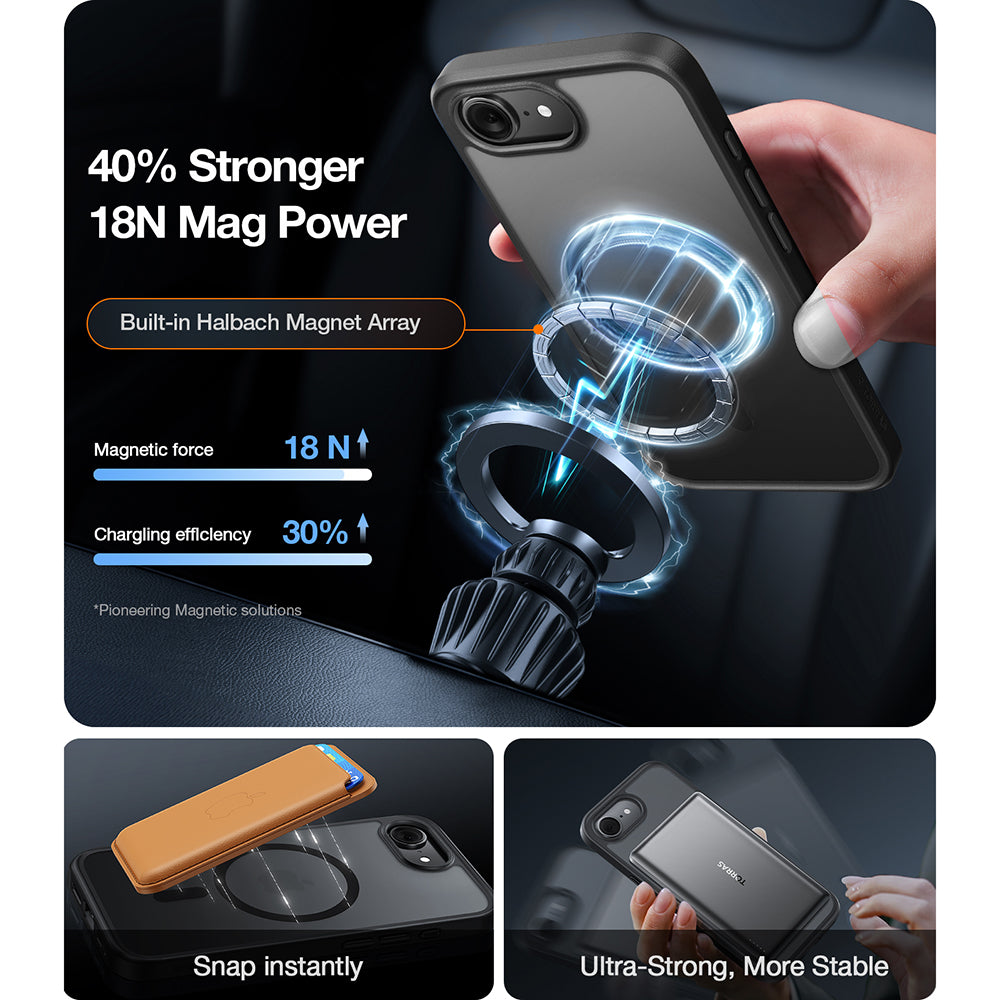 Capa MagSafe para Apple iPhone 17 Pro Max, Torras, Guardian, Transparente