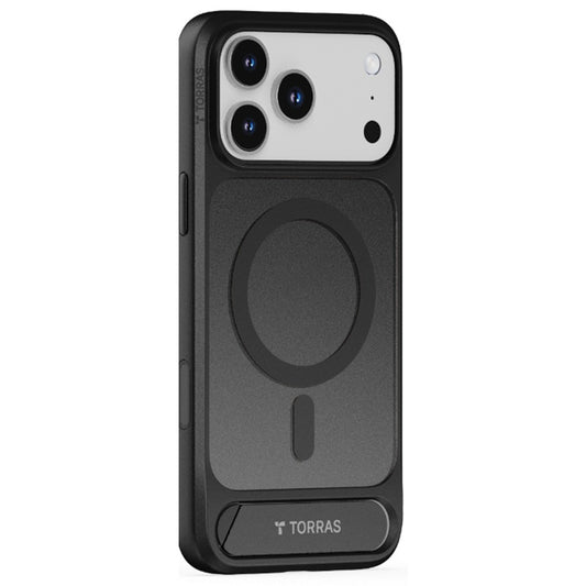 Capa MagSafe para Apple iPhone 17 Pro Max, Torras, Pstand, Preta