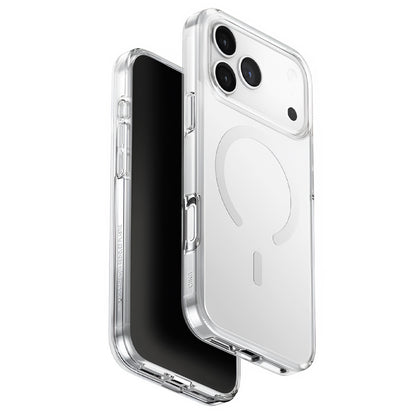 Capa MagSafe para Apple iPhone 17 Pro Max, UNIQ, Clario MagClick, Transparente