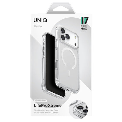 Capa MagSafe para Apple iPhone 17 Pro Max, UNIQ, LifePro Xtreme MagClick, Transparente
