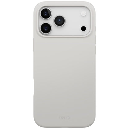 Capa MagSafe para Apple iPhone 17 Pro Max, UNIQ, Lino MagClick, Cinzento