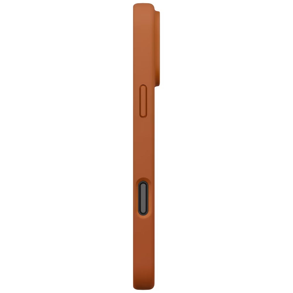Capa MagSafe para Apple iPhone 17 Pro Max, UNIQ, Lino MagClick, Laranja Escuro
