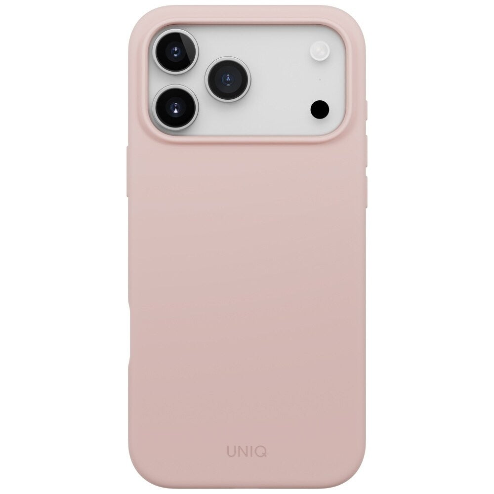 Capa MagSafe para Apple iPhone 17 Pro Max, UNIQ, Lino MagClick, Rosa