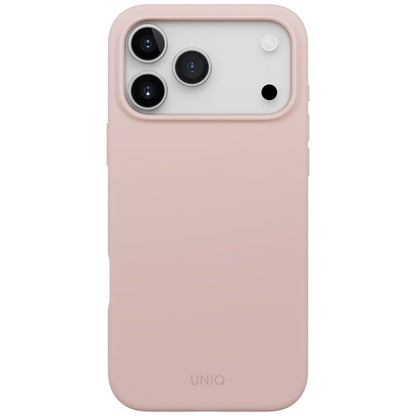 Capa MagSafe para Apple iPhone 17 Pro Max, UNIQ, Lino MagClick, Rosa
