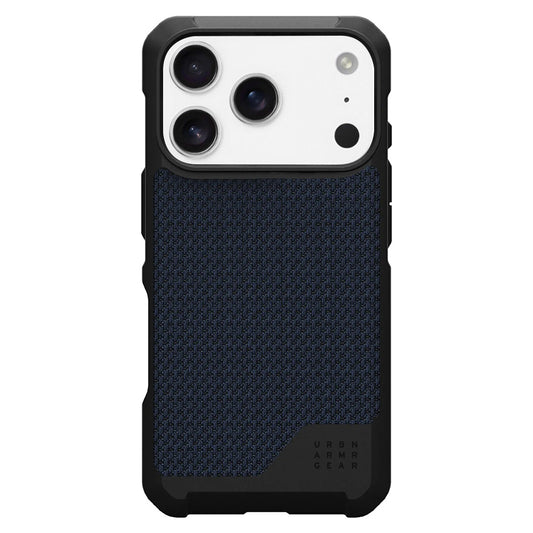 Capa MagSafe para Apple iPhone 17 Pro Max, Urban Armor Gear, Metropolis LT Kevlar, Azul-marinho