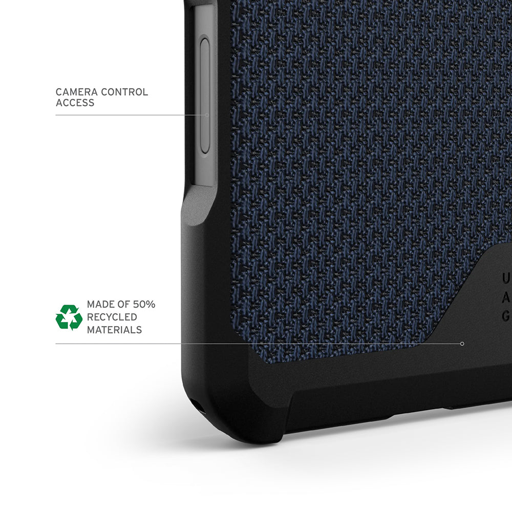 Capa MagSafe para Apple iPhone 17 Pro Max, Urban Armor Gear, Metropolis LT Kevlar, Azul-marinho