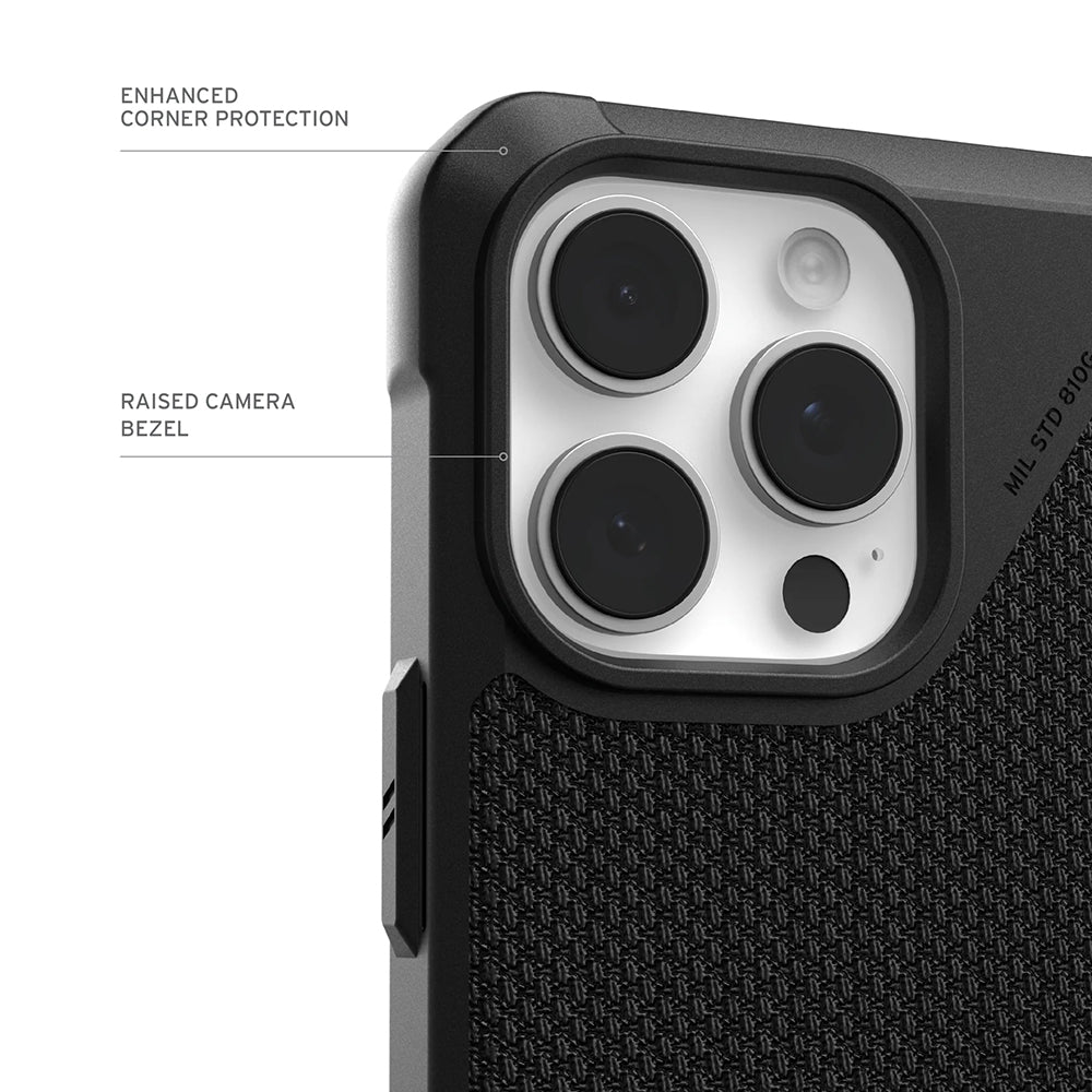 Capa MagSafe para Apple iPhone 17 Pro Max, Urban Armor Gear, Metropolis LT Kevlar, Preta