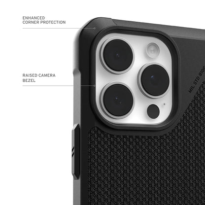Capa MagSafe para Apple iPhone 17 Pro Max, Urban Armor Gear, Metropolis LT Kevlar, Preta