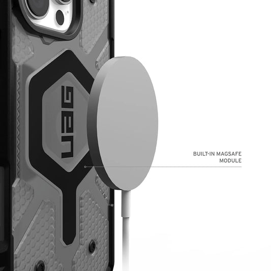Capa MagSafe para Apple iPhone 17 Pro Max, Urban Armor Gear, Pathfinder Clear, Cinza