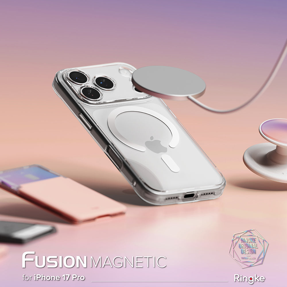 Capa MagSafe para Apple iPhone 17 Pro, Ringke, Fusion, Transparente