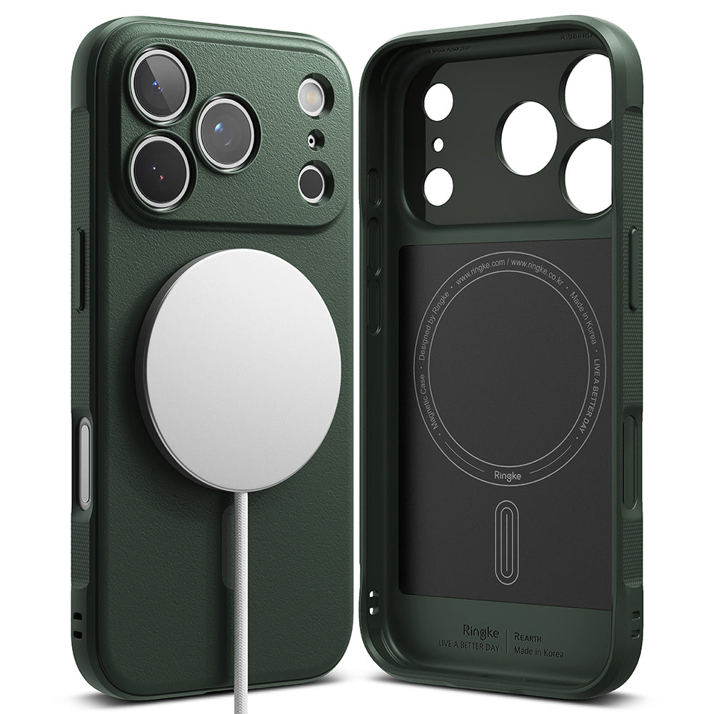 Capa MagSafe para Apple iPhone 17 Pro, Ringke, Ônix, Verde Escuro