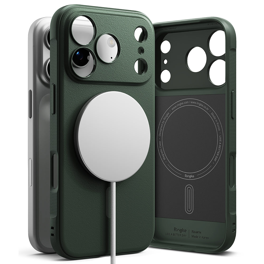 Capa MagSafe para Apple iPhone 17 Pro, Ringke, Ônix, Verde Escuro