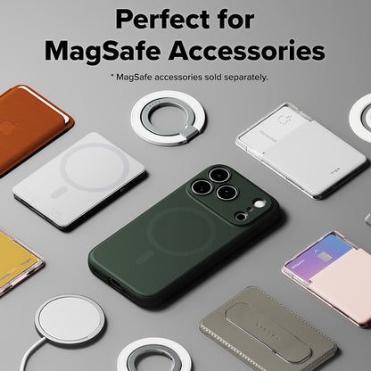Capa MagSafe para Apple iPhone 17 Pro, Ringke, Ônix, Verde Escuro