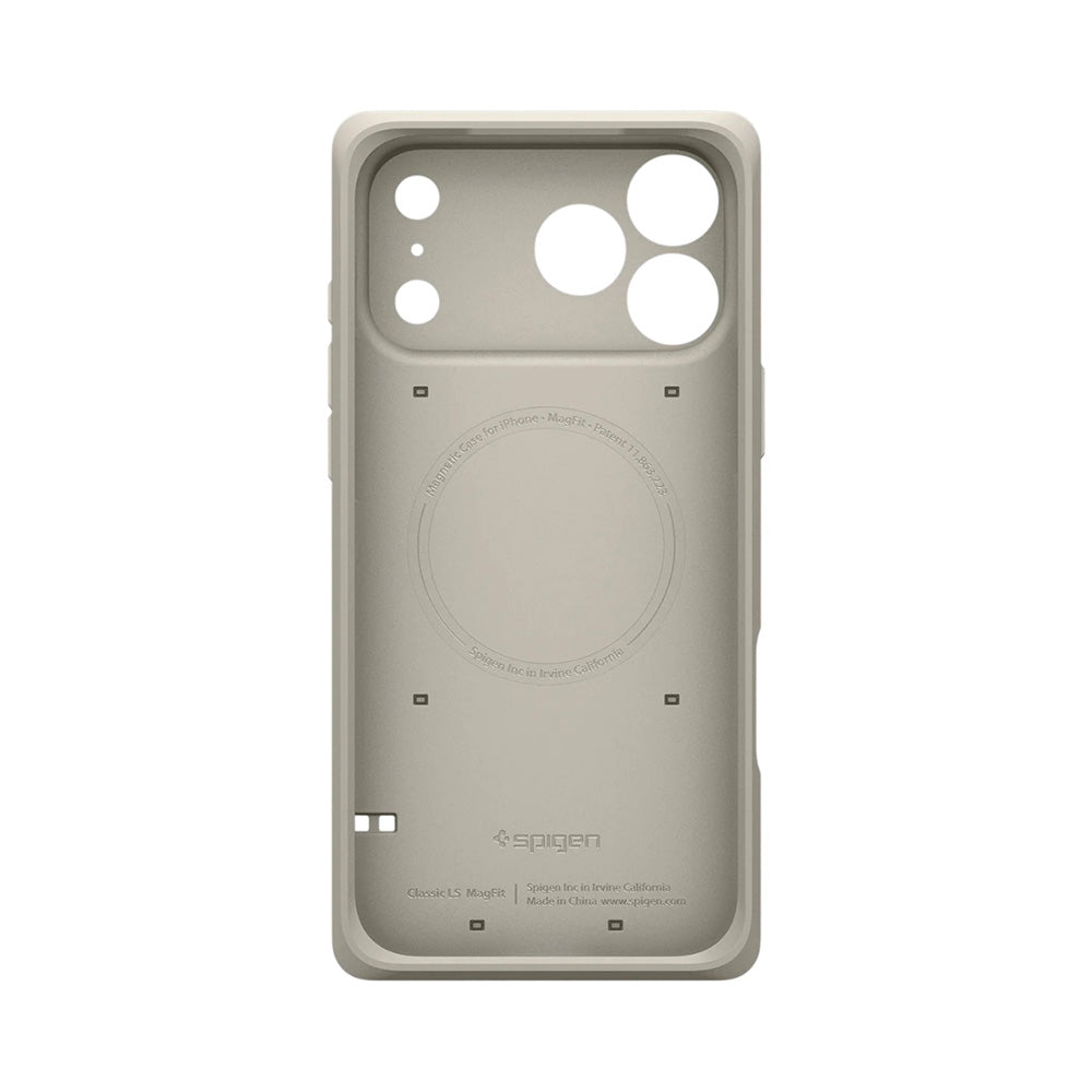 Capa MagSafe para Apple iPhone 17 Pro, Spigen, Classic LS, Creme
