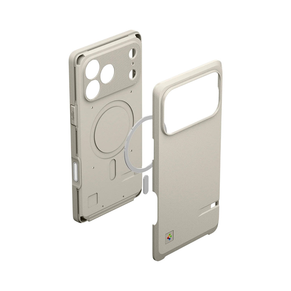 Capa MagSafe para Apple iPhone 17 Pro, Spigen, Classic LS, Creme