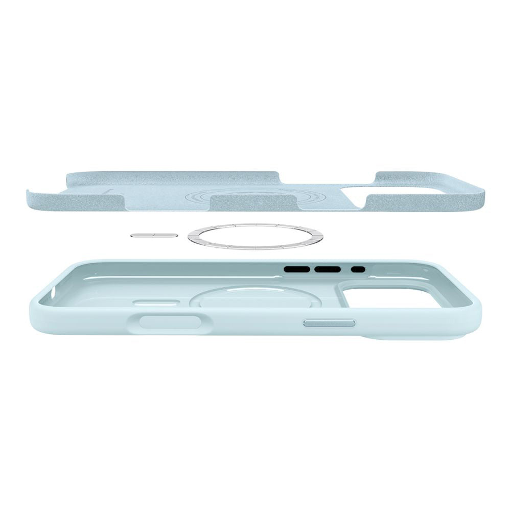 Capa MagSafe para Apple iPhone 17 Pro, Spigen, Silicone Fit, Azul