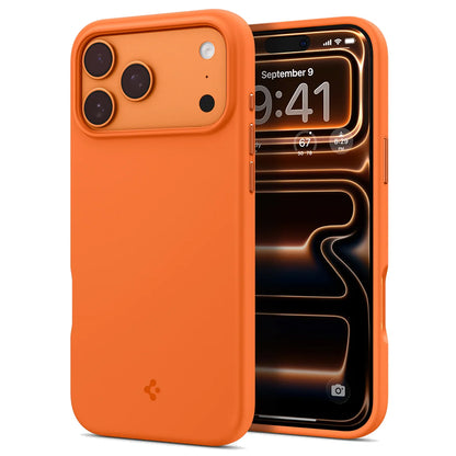 Capa MagSafe para Apple iPhone 17 Pro, Spigen, Silicone Fit, Laranja ACS11379