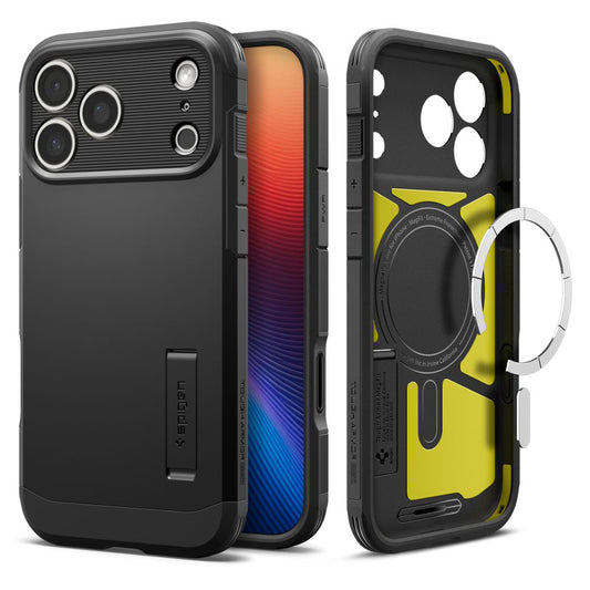 Capa MagSafe para Apple iPhone 17 Pro, Spigen, Tough Armor T, Preta